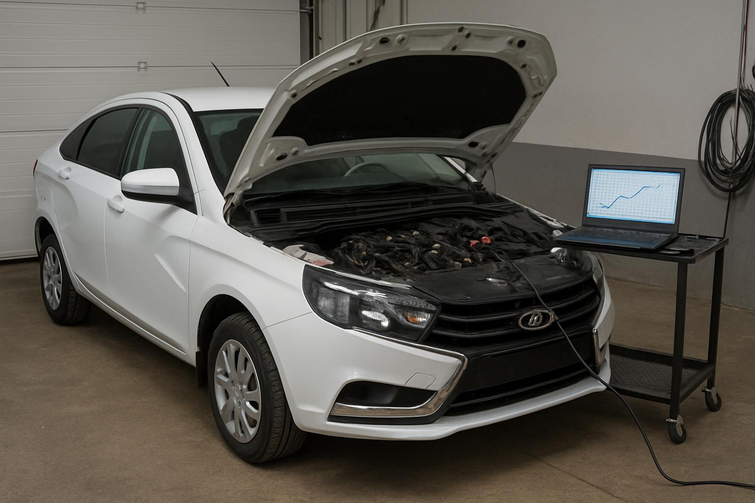 чип-тюнинга Веста 1.6 двигательфото